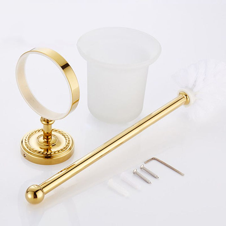 Lisslune | Traditional Golden Bathroom Accessories Set Copper Bathroom Set