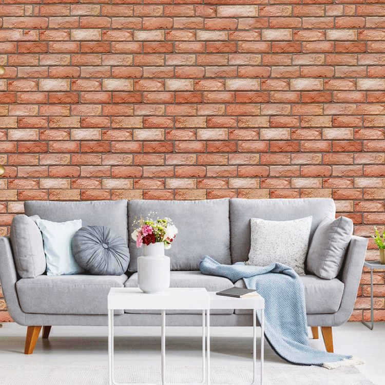 Lisslune | Artificial Brick Wall Panel Country House Style Simple Living Living Room Panel Wall (5-Pack)