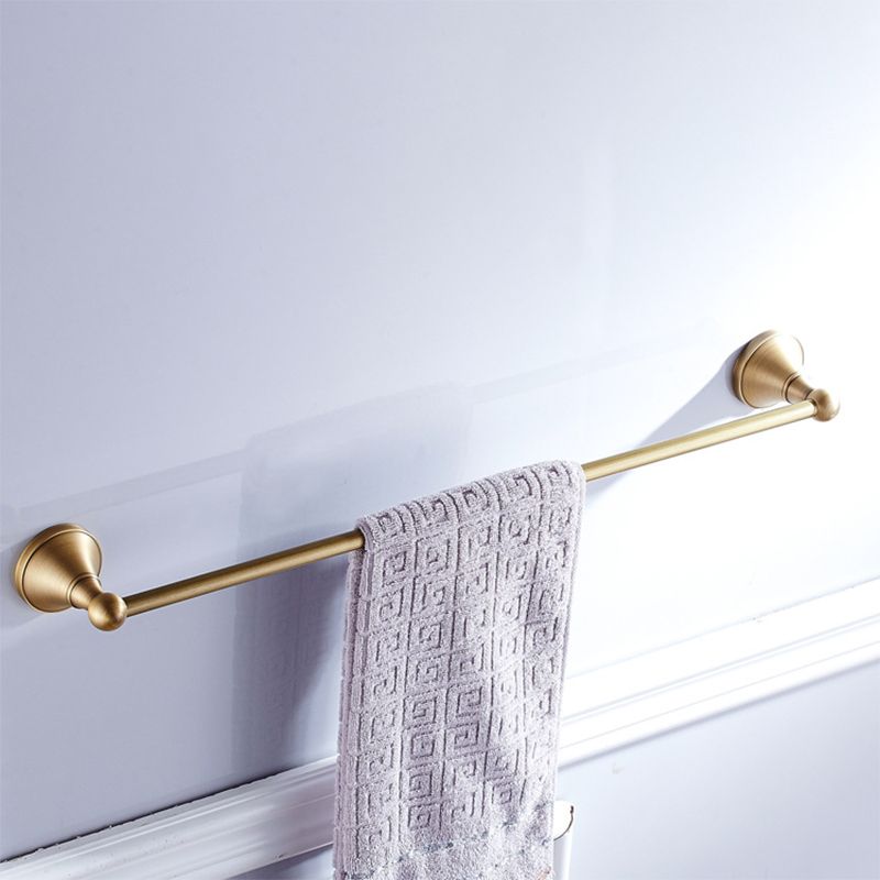 Lisslune | Metal Bathroom Set 4-piece Traditional Style Gold Bathroom Hardware Set