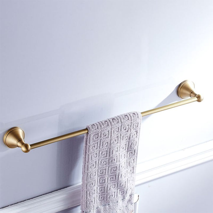 Lisslune | Metal Bathroom Set 4-piece Traditional Style Gold Bathroom Hardware Set