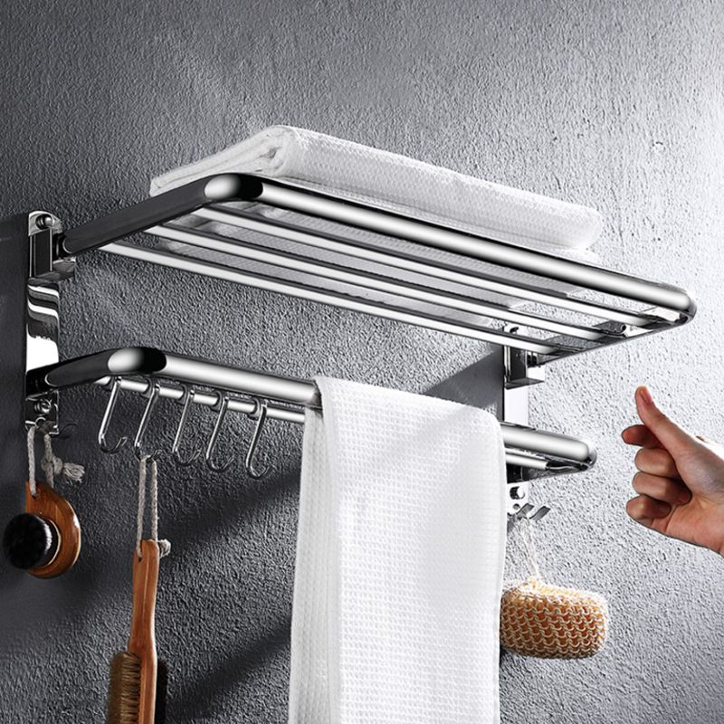 Lisslune | Modern Stainless Steel Bathroom Shelf Paper Holder Bathroom Accessory Set