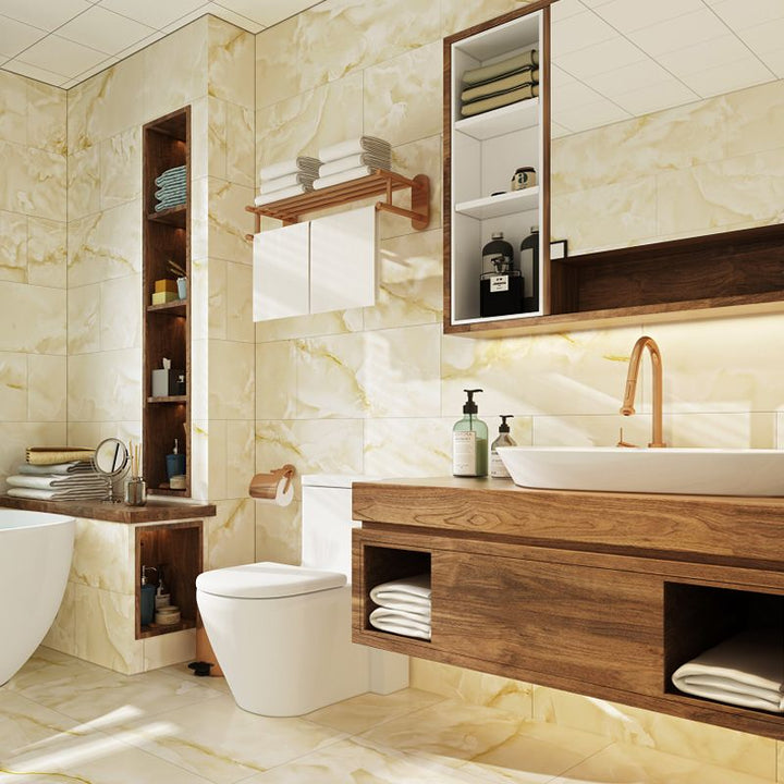 Lisslune | PVC Wall Panel Rectangle Waterproof Wall Cladding for the Living Room