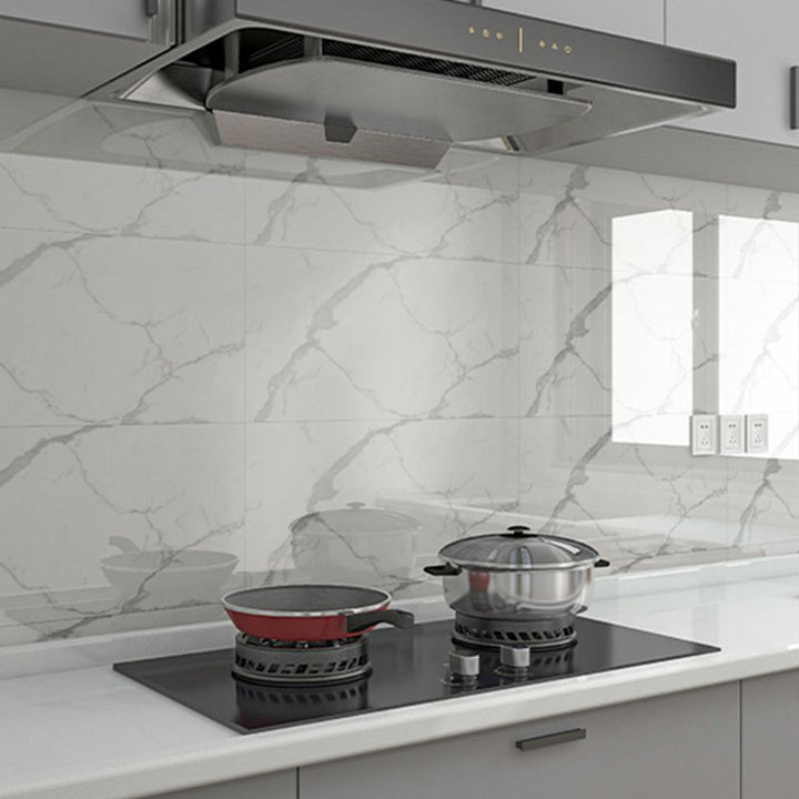 Lisslune | PVC Peel and Stick Back Wall Tiles Rectangular Waterproof Single Tile Wallpaper