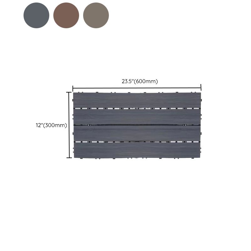 Lisslune | Outdoor Ground Board Strips Composite Waterproof Square Deck Board