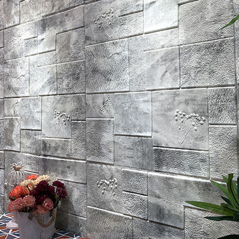 Lisslune | Industrial Wall Plank 3D Brick Bathroom Living Room Wall Panel Set of 1