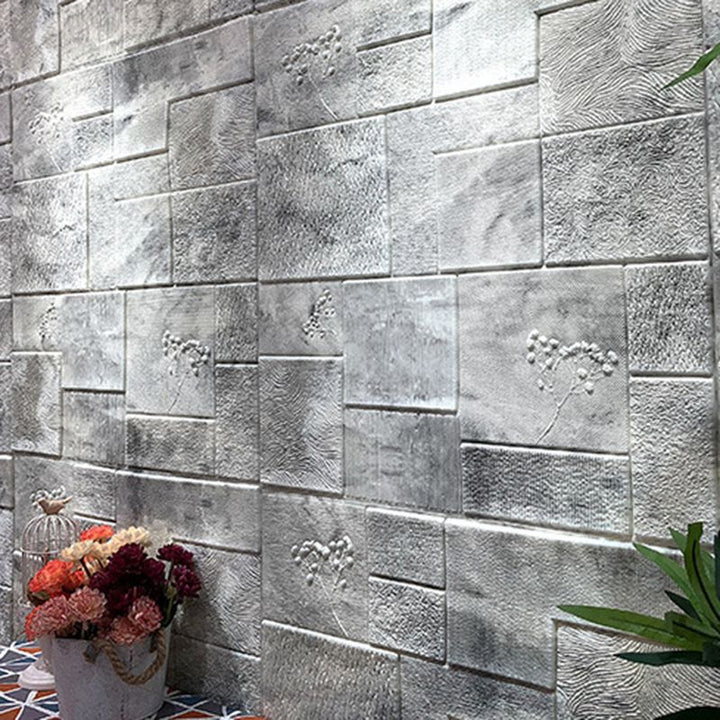 Lisslune | Industrial Wall Plank 3D Brick Bathroom Living Room Wall Panel Set of 1