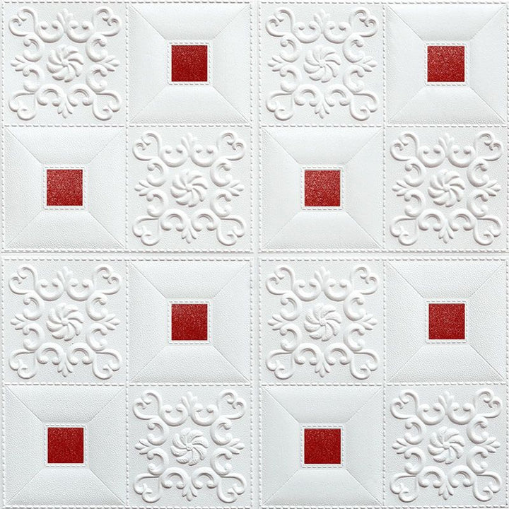 Lisslune | Modern wall covering foam 3D embossed peel and stick wall panel