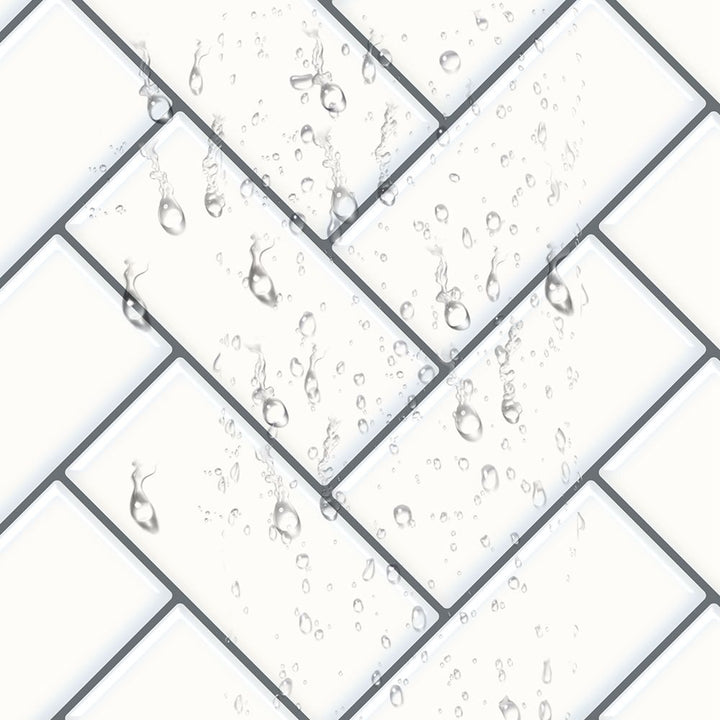 Lisslune | Matte Square Peel & Stick Tile Stone Composite Subway Tile for Kitchen Backsplash