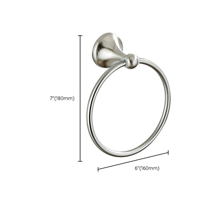 Lisslune | Metal Bathroom Set Traditional Style Nickel Bathroom Accessories Set