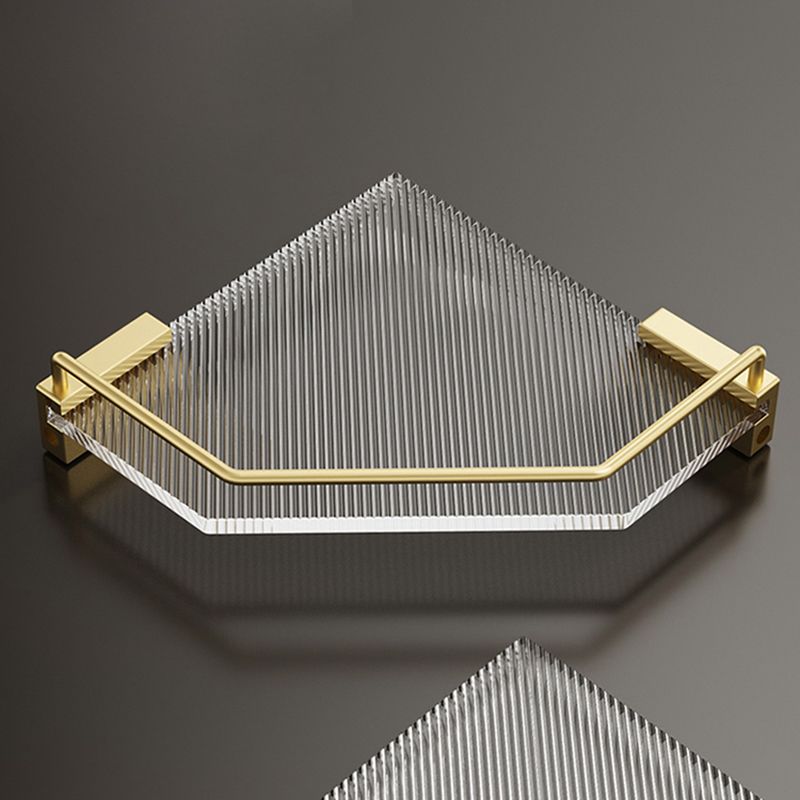 Lisslune | Modern Bathroom Accessory Set made of Gold Metal and Acrylic Bath Accessory Set