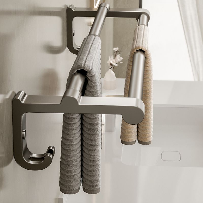 Lisslune | Modern Stainless Steel Bathroom Shelf Bathroom Accessories Set Towel Holder Bathroom Set