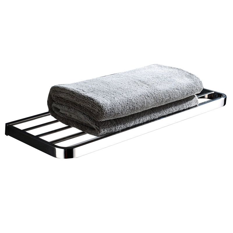 Lisslune | Polished Chrome Modern Bathroom Accessory Set made of Stainless Steel Towel Holder/Soap Dish