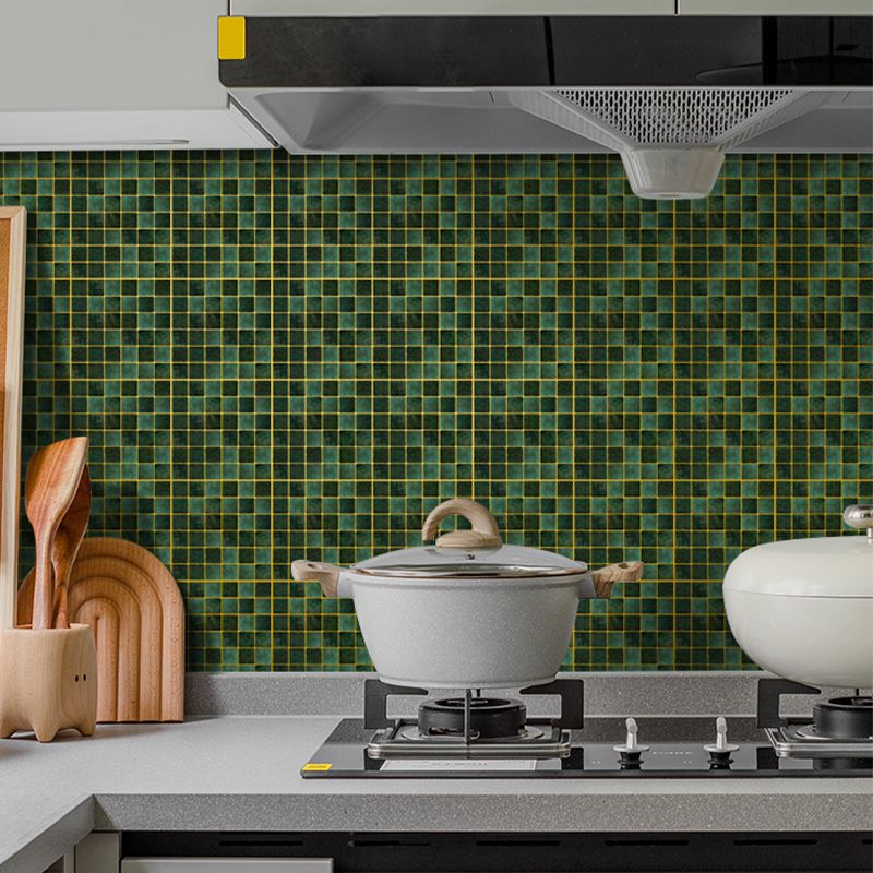 Lisslune | Mosaic Tiles Wallpaper PVC Square Form Peel and Stick Tiles