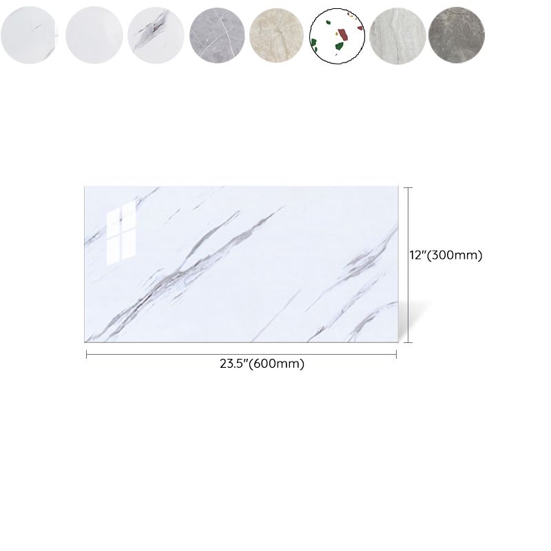 Lisslune | Modern Pearl Wall Protection Element PVC Wall Access Panel Peel and Stick Wall Tile Set of 5