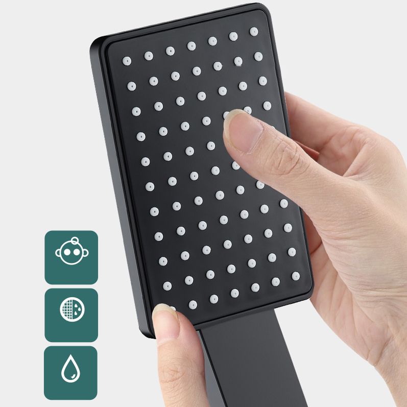 Lisslune | Contemporary Handheld Supercharged Shower Head Square Turbo Spray Head