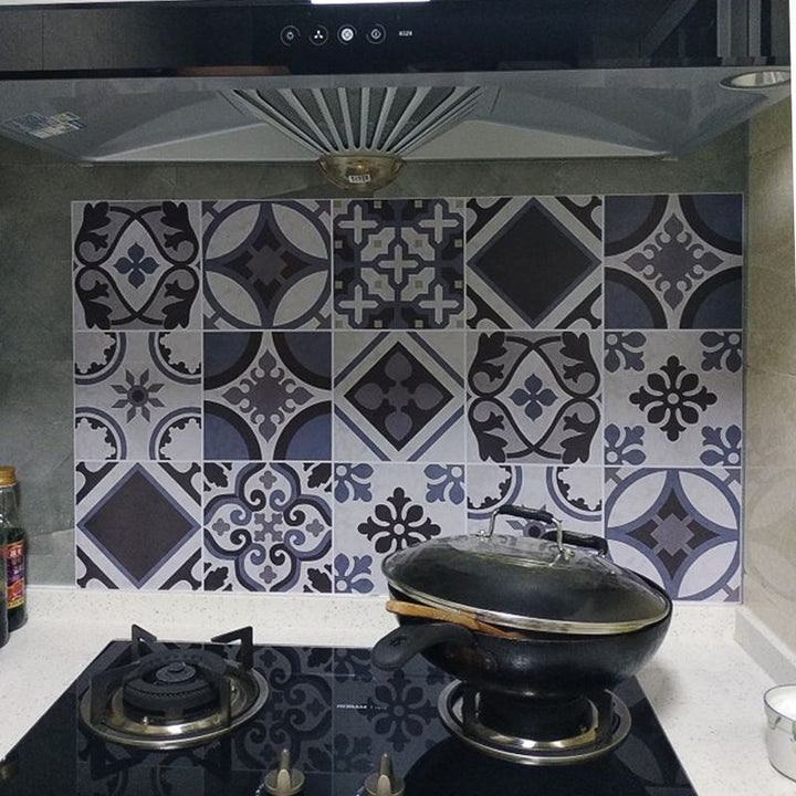 Lisslune | Kitchen wall tile Peel and stick Floral pattern wallpaper