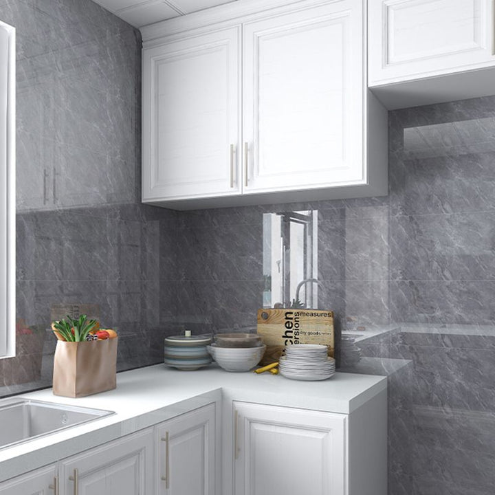 Lisslune | PVC Peel and Stick Back Wall Tiles Rectangular Wallpaper