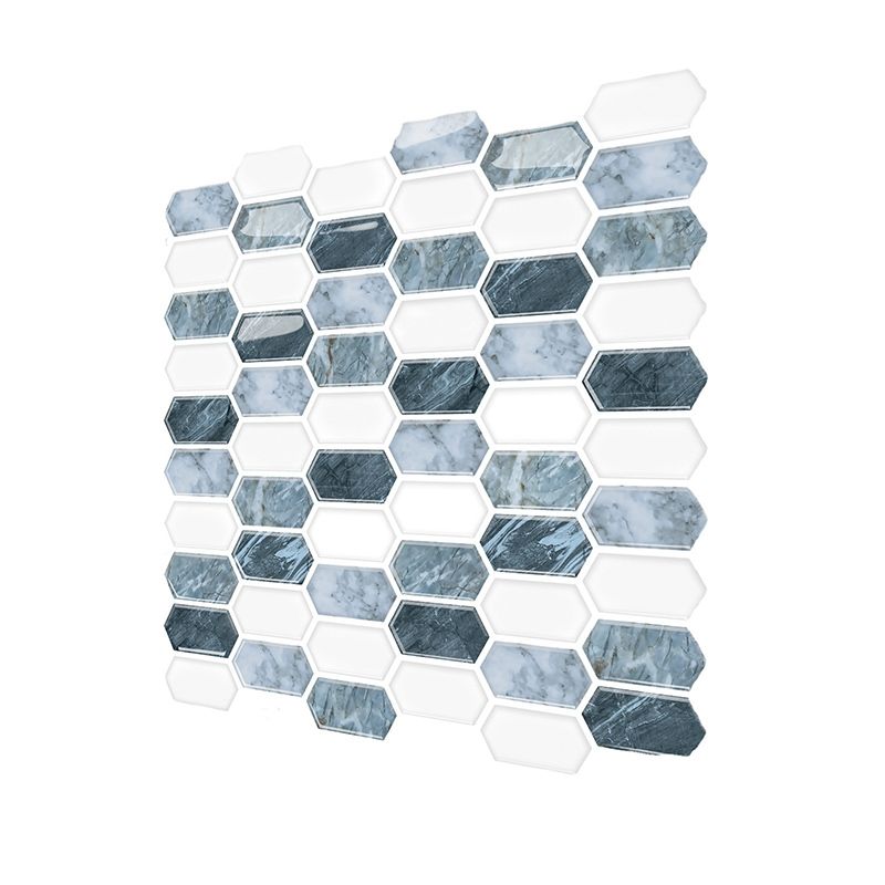 Lisslune | Polygon Peel and Stick Wall Tile PVC 30 cm x 30 cm Peel and Stick Tile for the Kitchen