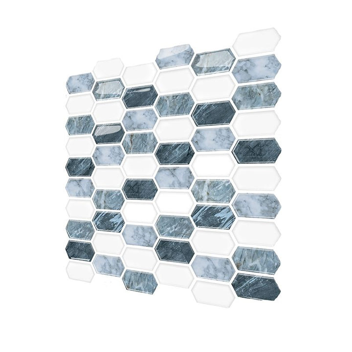 Lisslune | Polygon Peel and Stick Wall Tile PVC 30 cm x 30 cm Peel and Stick Tile for the Kitchen