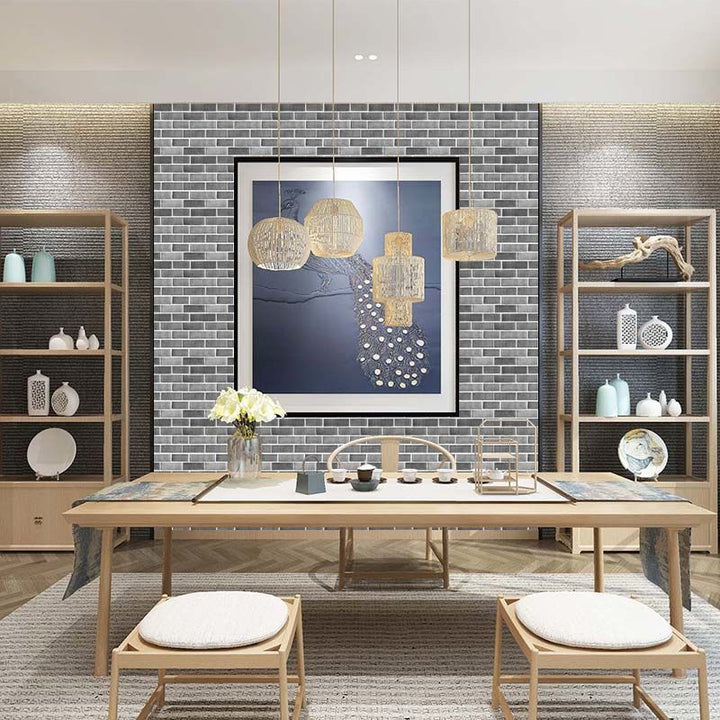 Lisslune | Industrial Wall Panel 3D Brick Bathroom Living Room Wall Panels Set of 5
