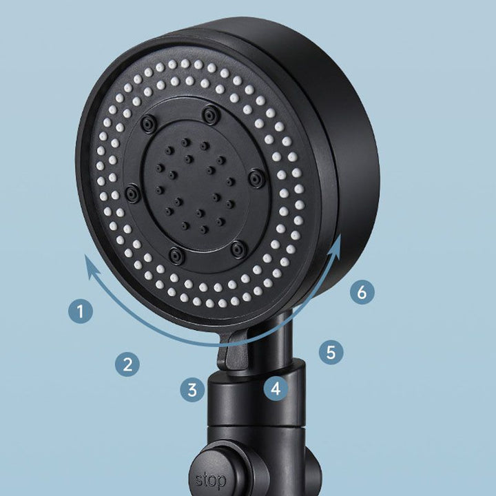 Lisslune | Contemporary Handheld Shower Plastic Round Hand Shower with Self-Cleaning