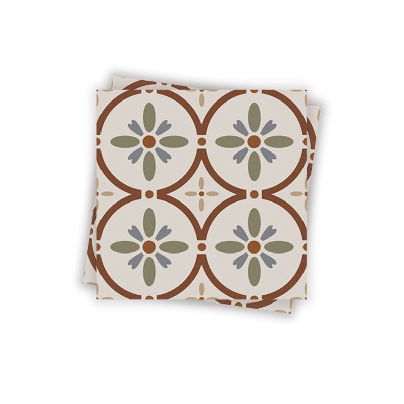 Lisslune | Waterproof Peel & Stick Tile Square Pattern Print Single Tile