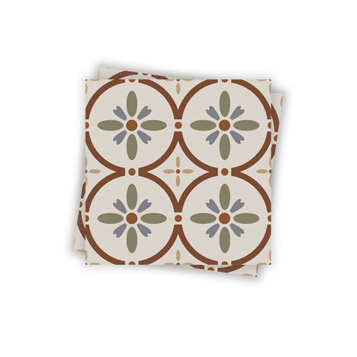 Lisslune | Waterproof Peel & Stick Tile Square Pattern Print Single Tile