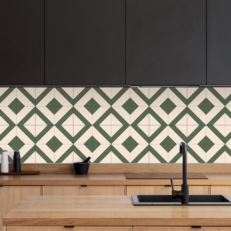 Lisslune | PVC Peel and Stick Wall Tile Square Single Tile Wallpaper with Slip Resistance