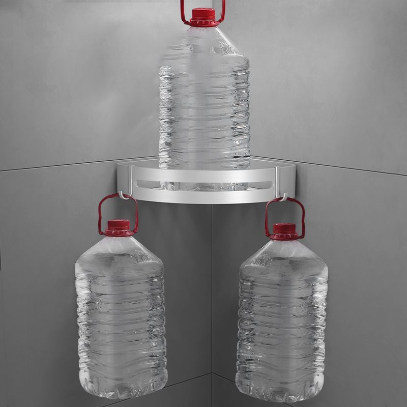Lisslune | Silver Bathroom Accessory Set Modern Anti-Rust 1/2/3 -piece Bath Shelf