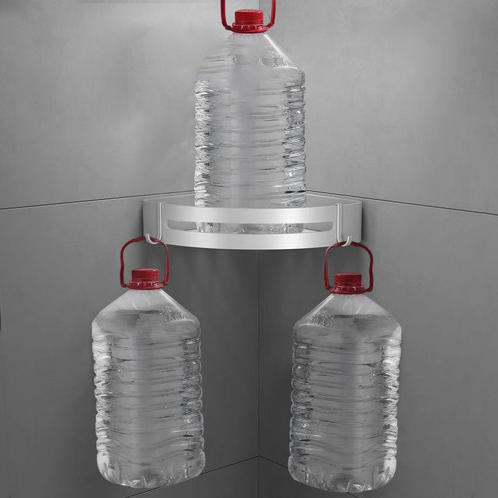 Lisslune | Silver Bathroom Accessory Set Modern Anti-Rust 1/2/3 -piece Bath Shelf