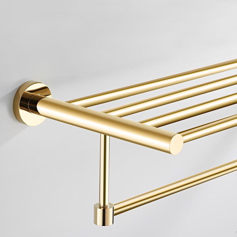 Lisslune | 4 Pieces Traditional Bathroom Accessory Set Brass Bathroom Set in Matte Gold