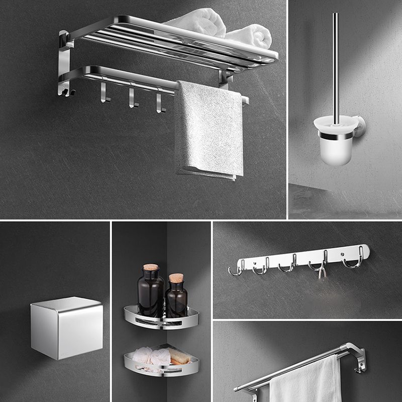 Lisslune | Modern Silver Bathroom Fixtures Set Metal Bathroom Accessories Kit