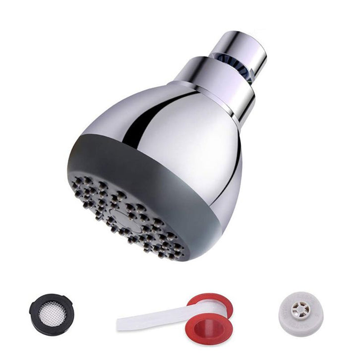 Lisslune | Silver Round Shower Head Standard Spray Pattern Wall Mounted Shower Head