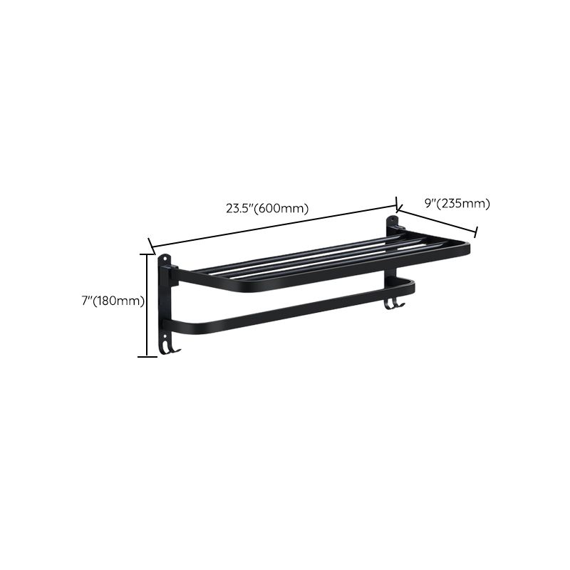 Lisslune | Modern Bathroom Accessories Black Paper Holder Bathroom Shelf Bathroom Accessory Set
