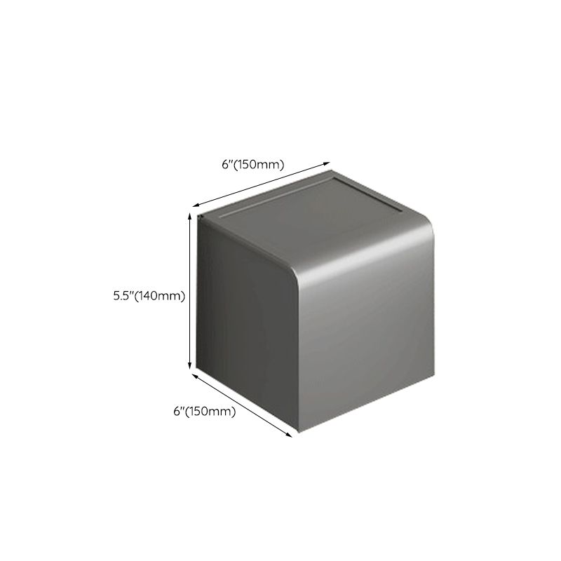 Lisslune | Modern gray aluminum bathroom accessory set
