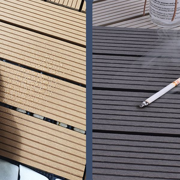 Lisslune | 11 Pack 12" X 12" Square Deck/Patio Tiles Snap Fit for Outdoor Patio Tiles