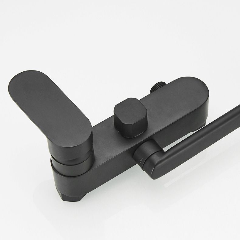 Lisslune | Metal Bathtub Faucet Trim Contemporary Lever Handle Bathtub Faucet Trim