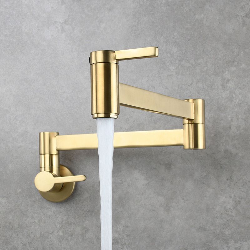 Lisslune | 1-handle brushed nickel widespread faucet 1 hole wall-mounted bathroom faucet with brass