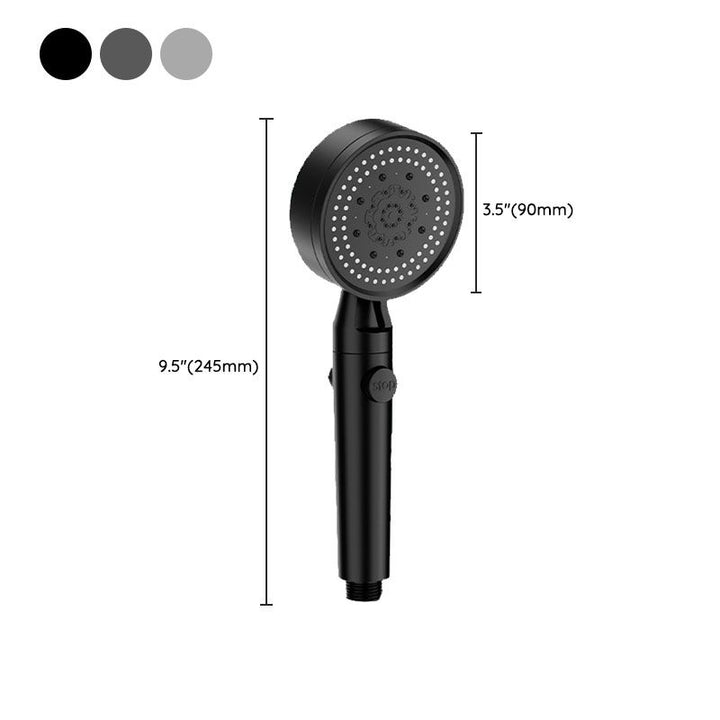 Lisslune | 5 setting patterns shower head plastic round handheld shower head