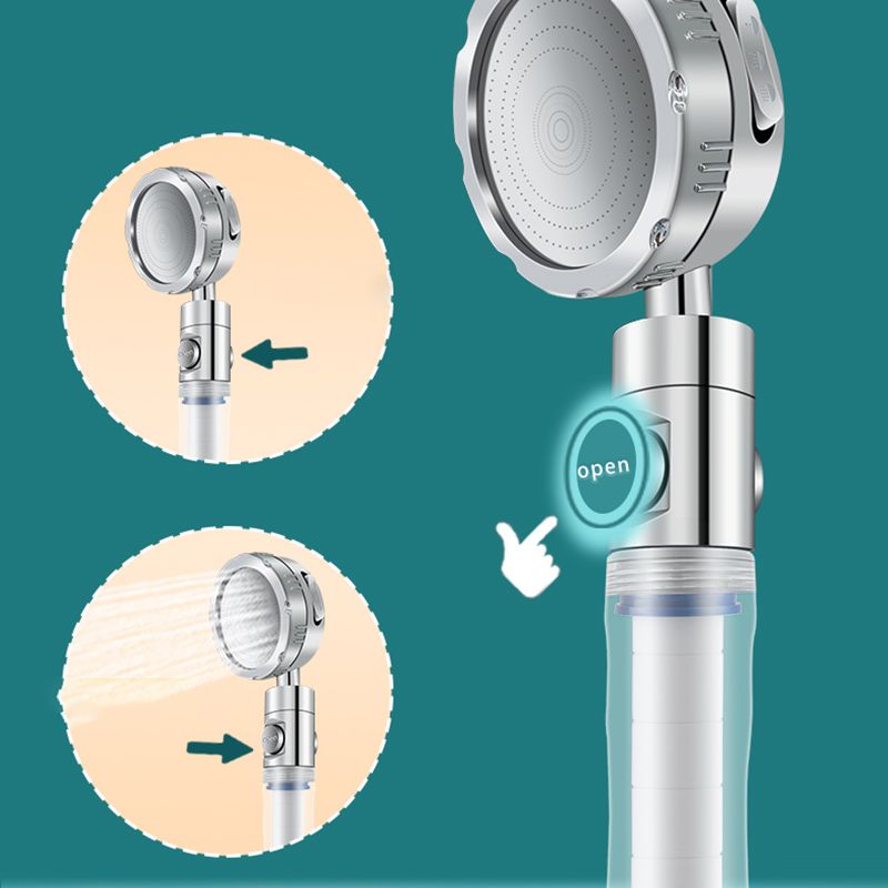 Lisslune | Bathroom Shower Head Brass Round Filter Shower Head with Hose