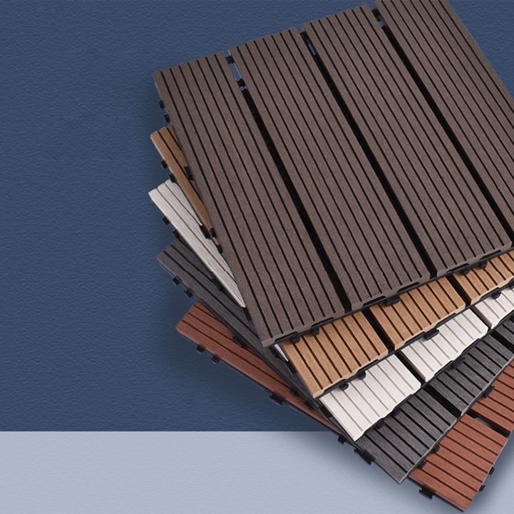 Lisslune | 11 Pack 12" X 12" Square Deck/Patio Tiles Snap Fit for Outdoor Patio Tiles