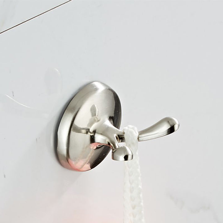 Lisslune | Metal Bathroom Set Traditional Style Nickel Bathroom Accessories Set