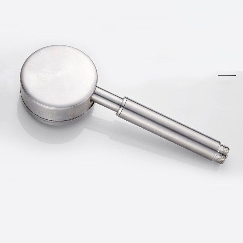 Lisslune | Classic Shower Head Round Metal Handheld Shower Head in Silver