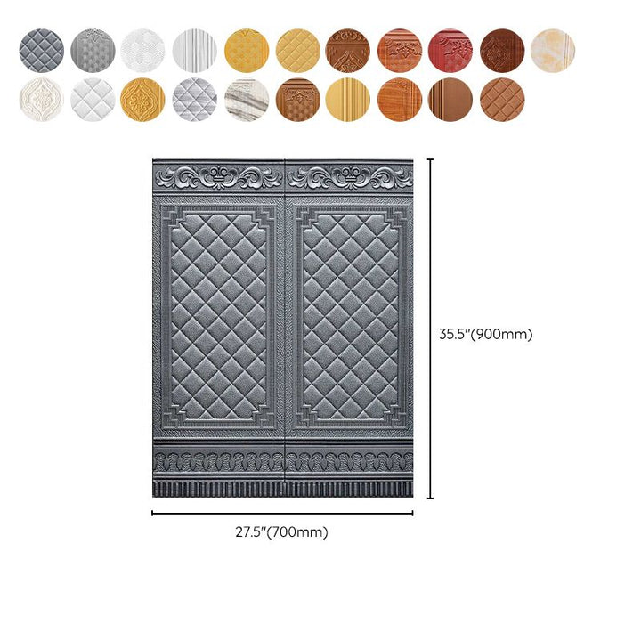 Lisslune | Wall Panel 3D embossed Peel and Stick waterproof back panels for living room
