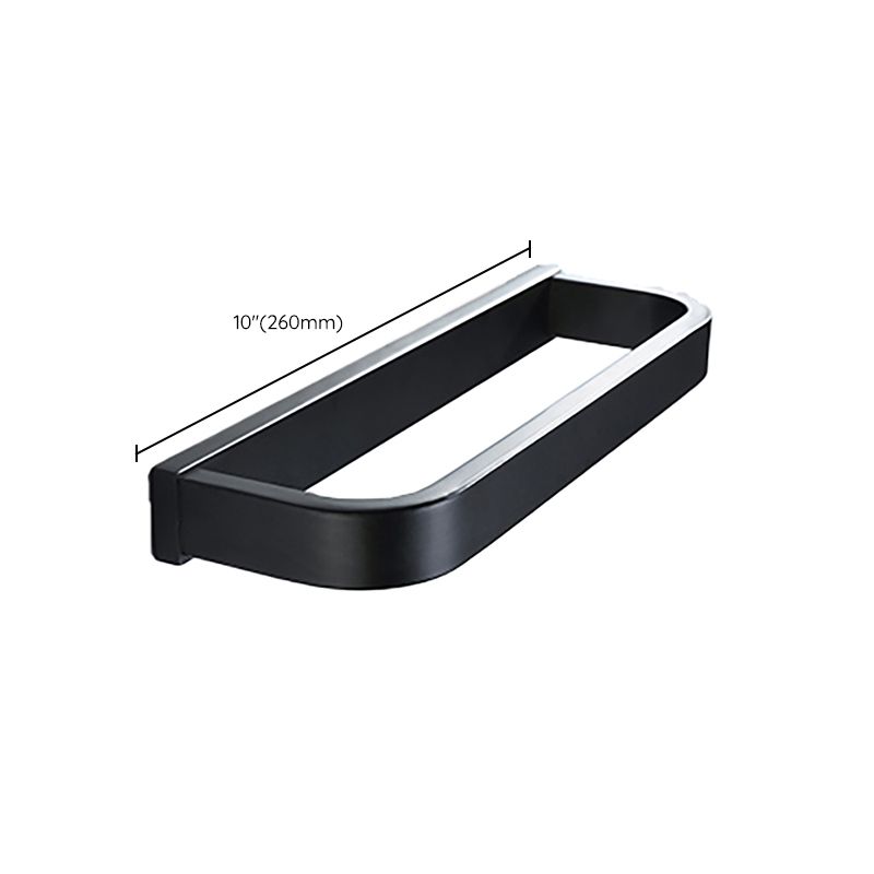 Lisslune | Modern Bathroom Hardware Set Bath Shelf Towel Bar Black Bath Hardware Set