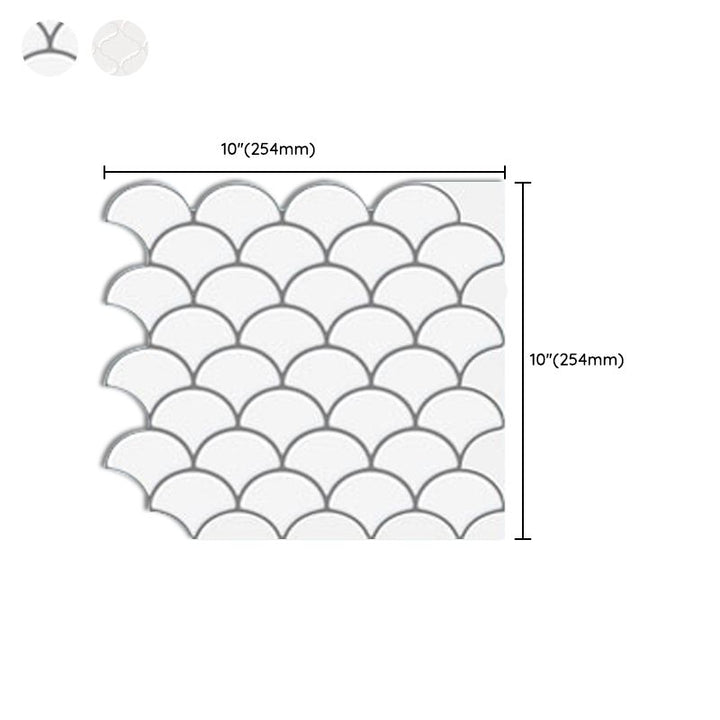 Lisslune | Subway Tile Wallpaper Plastic Peel and Stick Wall Tile
