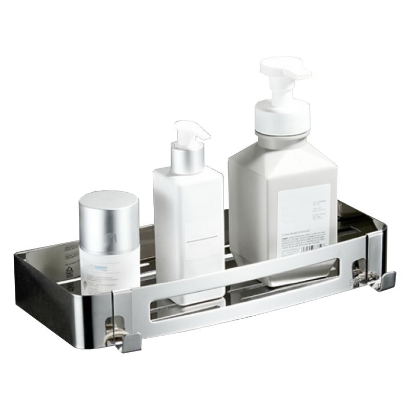 Lisslune | Modern Bathroom Hardware Set Silver Bath Shelf Bath Hardware Set