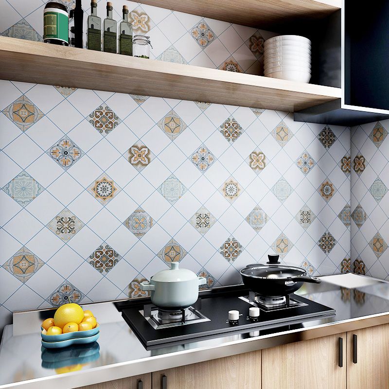 Lisslune | Mosaic Tiles Self-Adhesive Tiles Square Self-Adhesive Back Wall