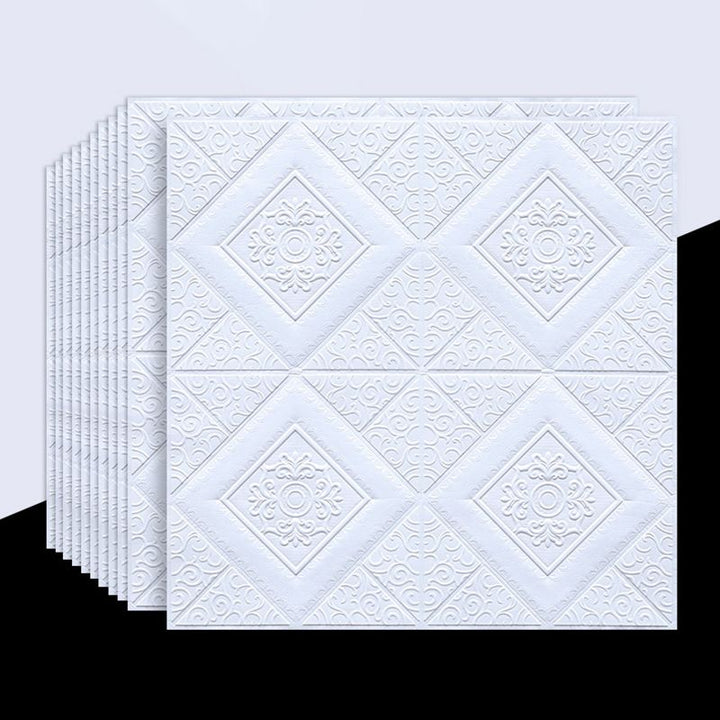 Lisslune | 3D embossed interior wall covering Self-adhesive geometric texture wall covering