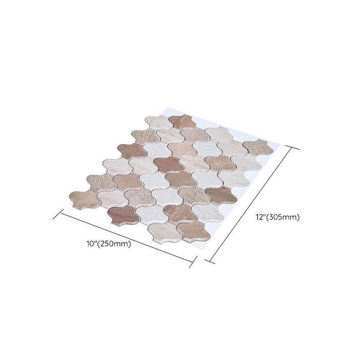 Lisslune | Plastic Peel & Stick Subway Tile Modern Simple Subway Tile Wallpaper